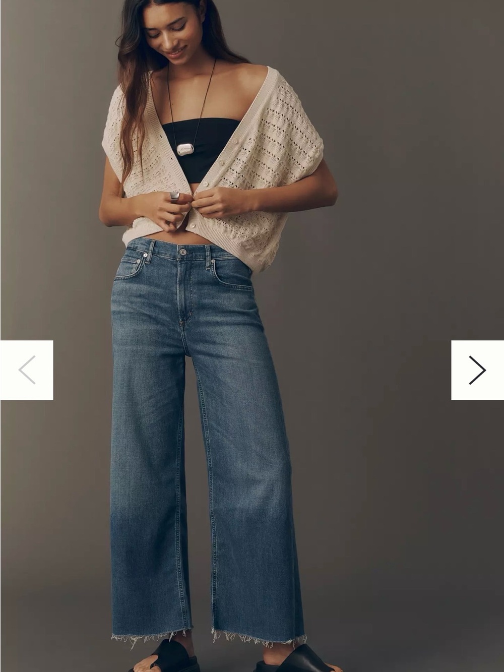 Citizens of Humanity Lyra High-Rise Crop Wide-Leg Jeans